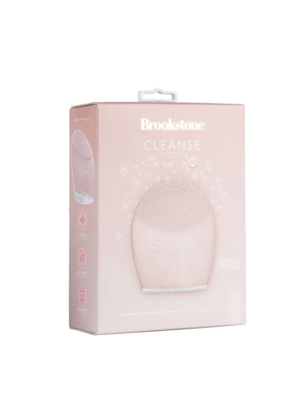 BROOKSTONE CORDLESS ULTRASONIC SILICONE FACIAL EXFOLIATING CLEANSING BRUSH NEW!